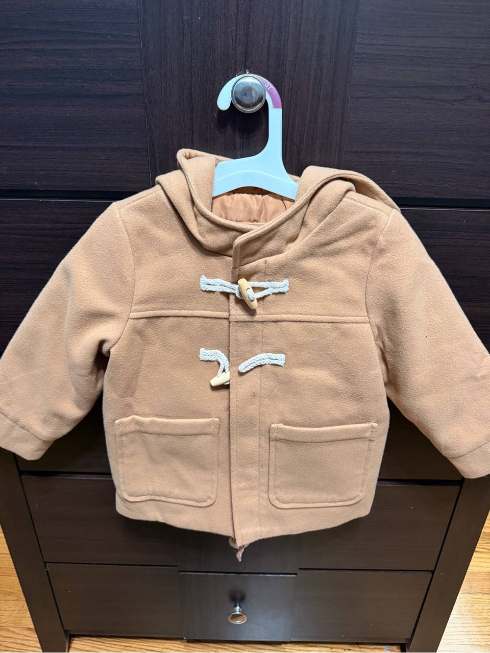 Cat & Jack Kids Tan Toggle Pea Coat